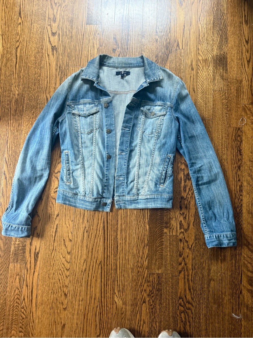 7 For All Mankind Light Blue Denim Jacket